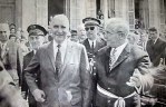 Le Pr�sident Pompidou et le Maire Alphonse Koessler
� sarre-union 1912